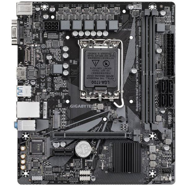 Moderkort - GIGABYTE - H610M H V3 DDR4 - Format Micro-ATX - Chipset Intel H610 - DDR4