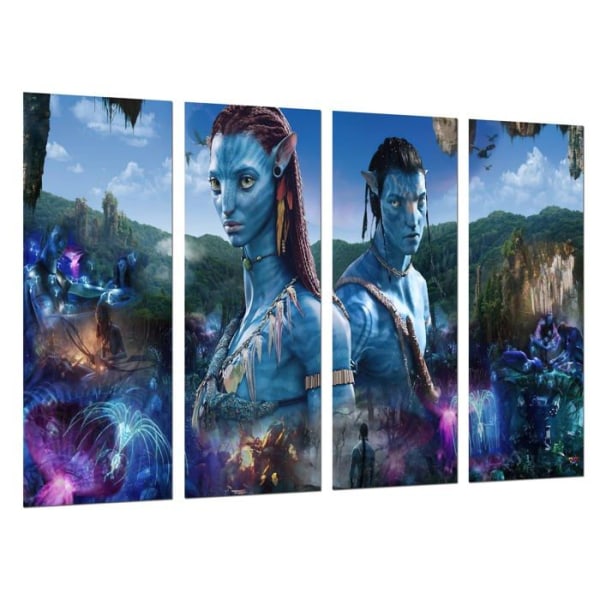 Dkorarte - 27307 - Modern målning Foto Film Avatar, Pandora, Zhangjiajie (Kina), James Cameron, 131 x 62 cm, ref.