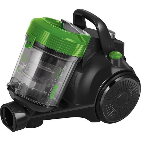 Påslös burkdammsugare - SENCOR SVC 1025GR - 700 W - 78 dB - 2 L - Svart / Grön svart och grönt