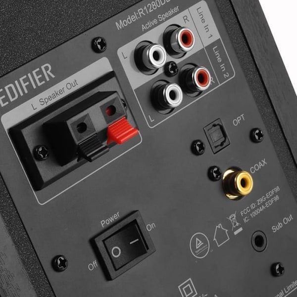 Biblioteks högtalare - Edifier - R1280DBs - Bluetooth - 42W - Trådlös 2.0 Svart