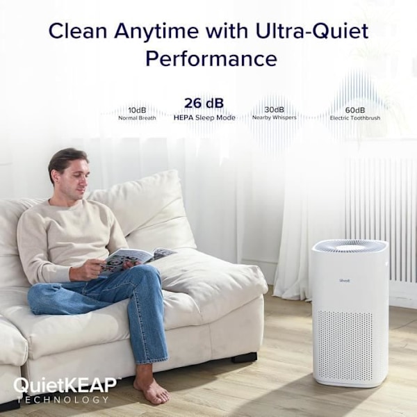 LEVOIT Luftrenare Hem CADR 697 m³h WiFi PM2.5 Alexa HEPA H13