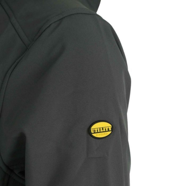 Softshell-jacka - DIADORA - Grå - 3 fickor - Huva - Unisex - jag
