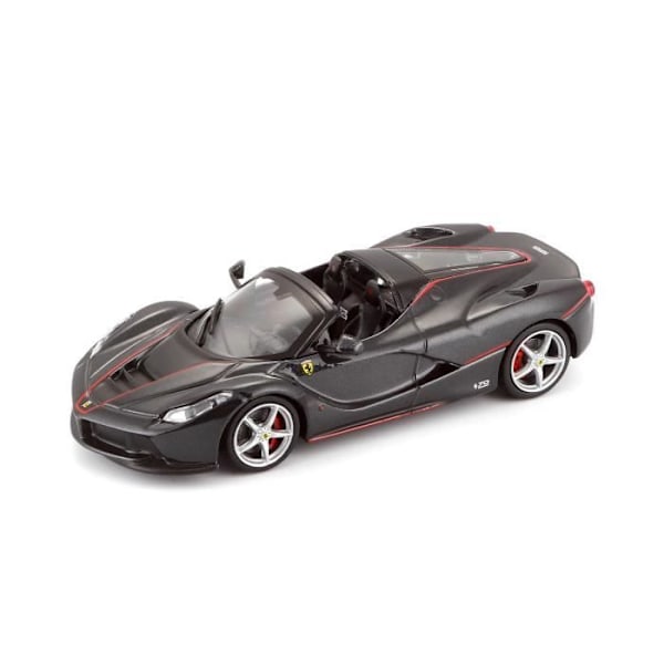 Ferrari Signature Aperta Black metallbil i skala 1/43 - BBURAGO - För pojkar från 3 år och uppåt