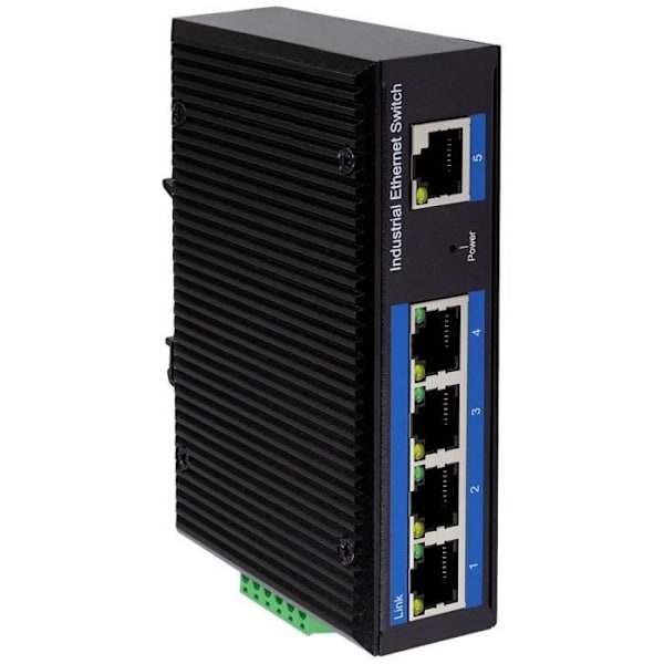 Industriell Ethernet-switch - LOGILINK - NS200P - 5 portar - PoE-funktion