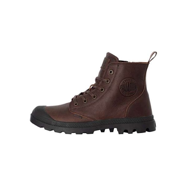Bottines - Palladium - Pampa - Läder - Brun - Komfortdragkedja Mocka 41