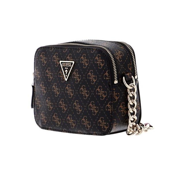 Axelväska - GUESS - Noelle Crossbody Camera - Brun - 2 fack - 450 g kastanj