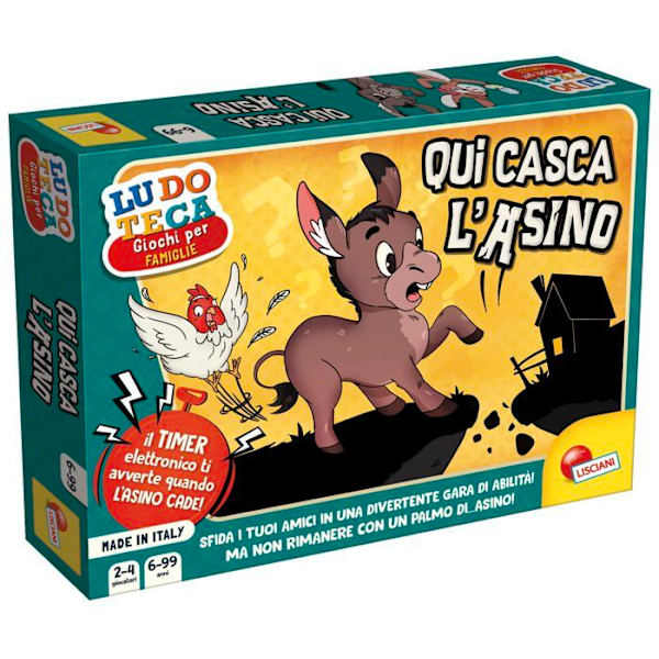 Brädspel - Liscianigiochi brädspel - 88904 - Lisciani Giochi Ludoteca Qua Casca l'Asin, Färg