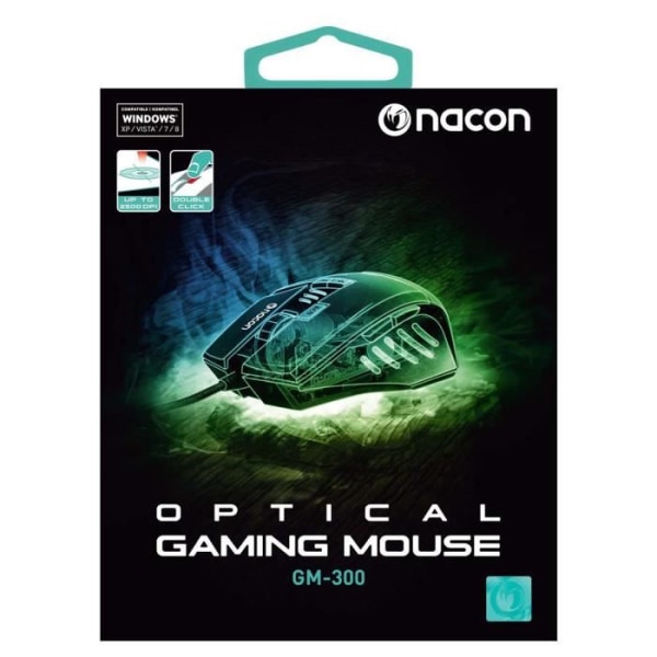 Spelmus - NACON - GM-300 - 8 knappar - Optisk sensor - 2500 DPI Svart