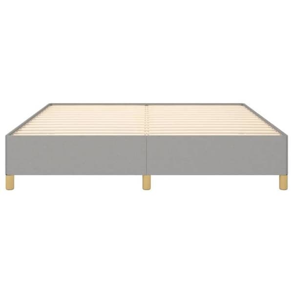 vidaXL Sängram med ribbor ljusgrå 180x200 cm tyg 3120977 ljusgrått