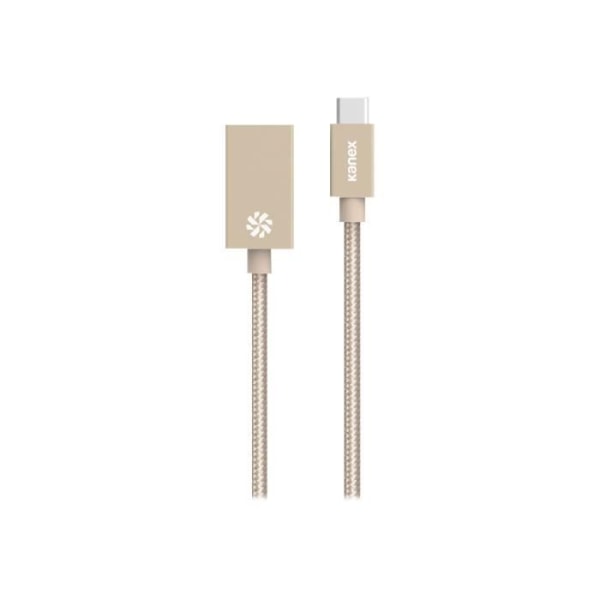 Kanex USB-adapter USB-C (M) till USB Typ A (F) 20,3 cm Vändbar C-kontakt Guld