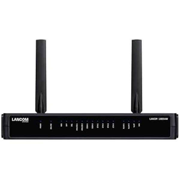 LANCOM 1803VAW SD-WAN VoIP Gateway - VDSL - Wi-Fi 6 - Svart färg Svart
