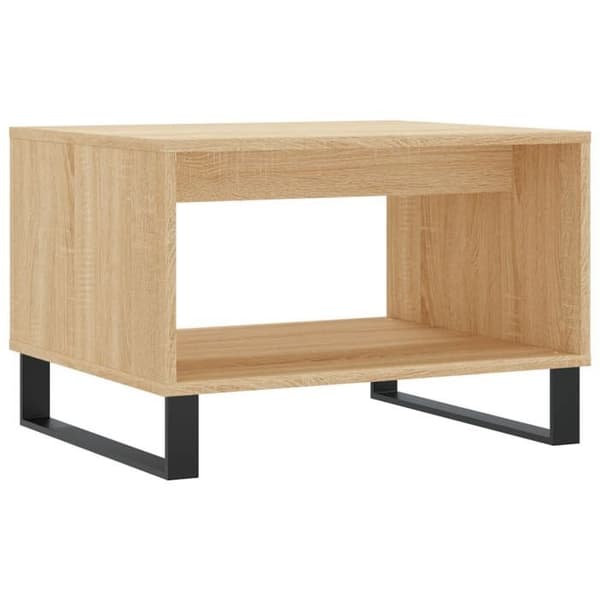 vidaXL Soffbord eksonoma 60x50x40 cm ingenjörsträ 829263