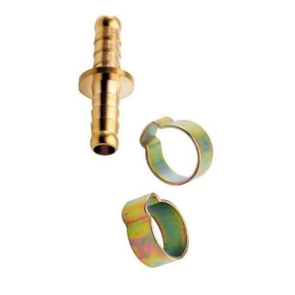 Mecafer 156030 Dubbelrörskoppling 6 x 11 + Klämmor
