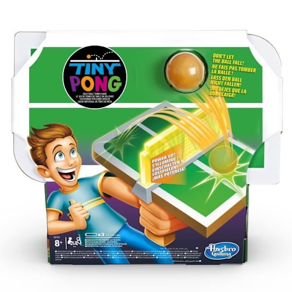 Ping-Pong Tiny Pong brädspel - Elektroniskt bordtennisspel - HASBRO