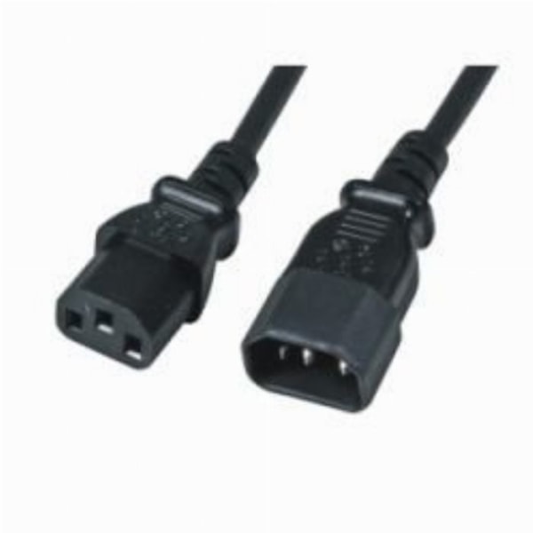 Strömkabel M-cab - 7200469 - Stromkabel - IEC 60320 C13 till IEC 60320 C14 - 1 m - Svart