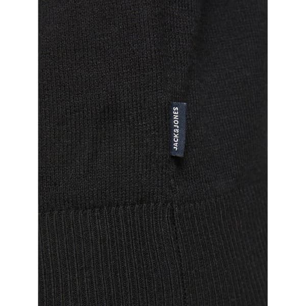 Jack & Jones Emil halvdraget tröja i mesh - svart Svart M
