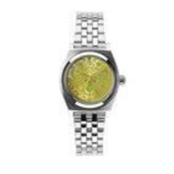 Klocka - NIXON - THE SMALL TIME TELLER - Silver - Neon Gul - Vattentät 10 Atm Silver, Neongult