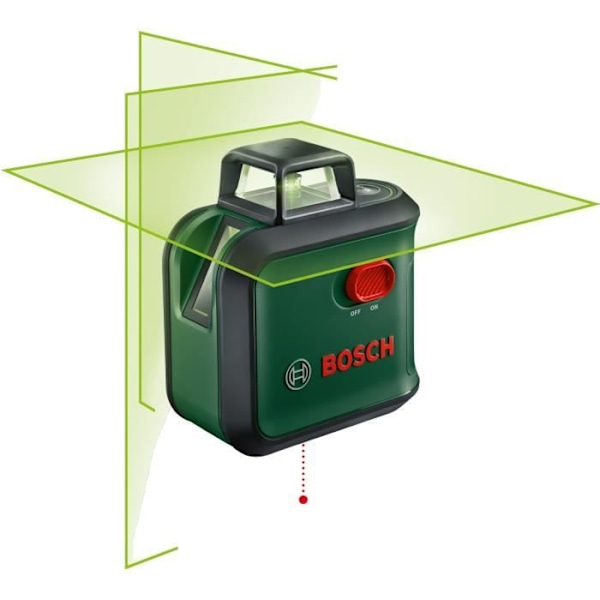 Laserlinjer - Bosch - Advancedlevel 360 - Precise justering - Autonivellering - Grön laser Grön