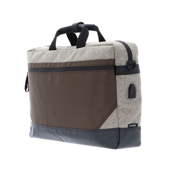 PICARD Brun beige laptopväska för män - Speed Office Bag Nougat 100617