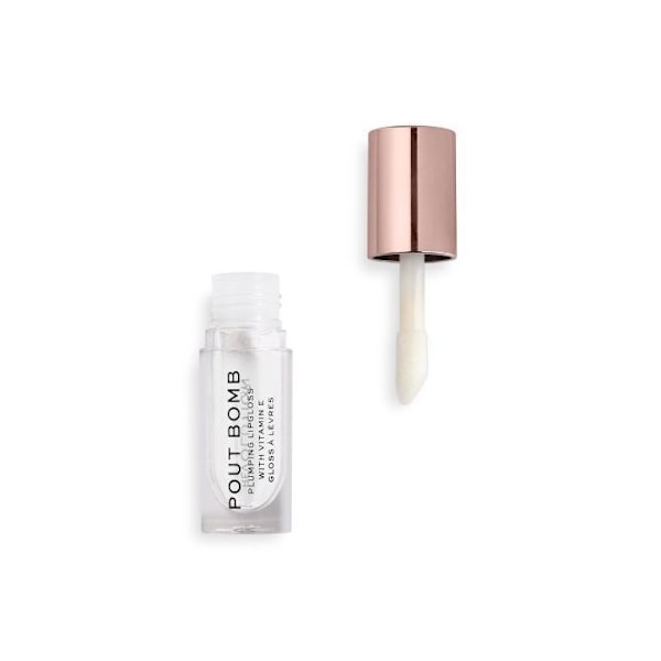 Gloss för Läppar - Makeup Revolution London - Pout Bomb - 4.6 Ml - Transparent - Maximal Volym Inglasning