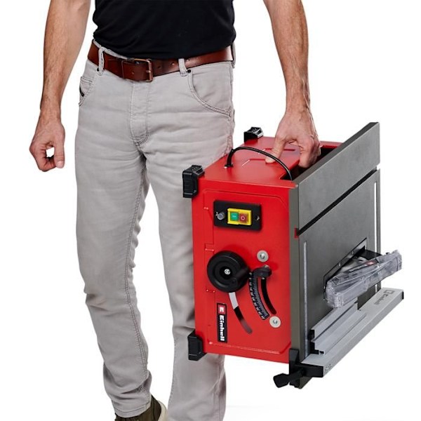 Einhell Bordsåg TC-TS 8 (1 200 W, kapningshöjd 45 mm, blad 210 mm) Röd