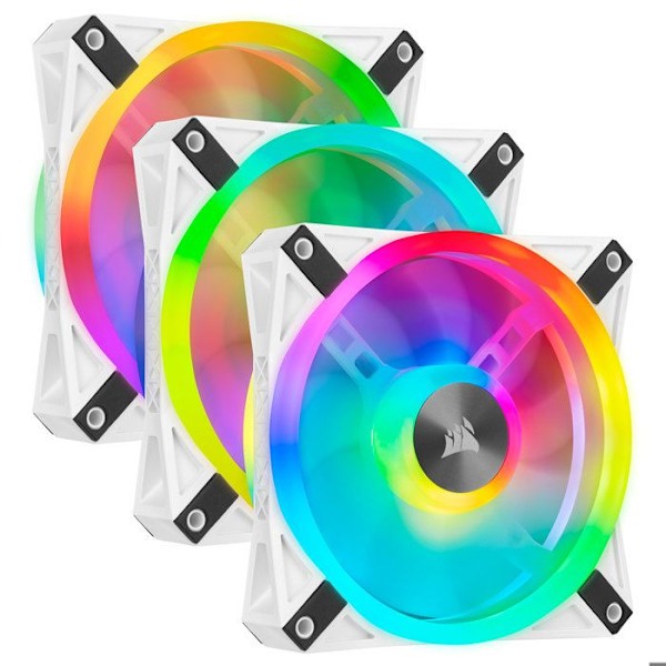 Fläktkit - CORSAIR - QL120 RGB - 120mm - Trippelpaket - PWM-kontroll - RGB LED x34