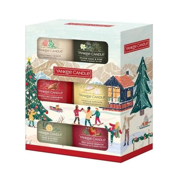 YANKEE CANDLE Presentförpackning med 6 mini ljus i glas