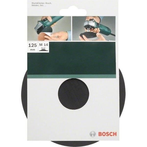 Slipskiva - BOSCH - Självhäftande platta - 125 mm - Gummi - Hög hållfasthet