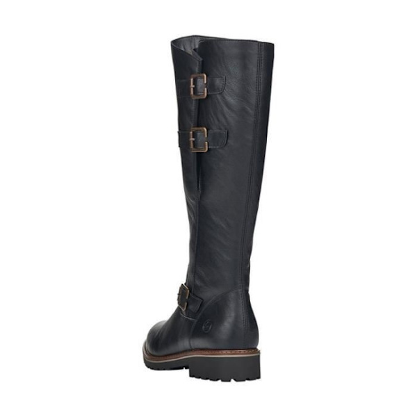 REMONTE R6590 damstövlar - 3,5 cm bred klack - Dragkedja - Svart läder Svart 41