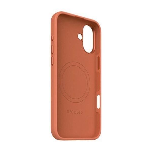 Coque för iPhone 16 Plus - DECODED - Terracotta - Stöttålig och Antimikrobiell Orange
