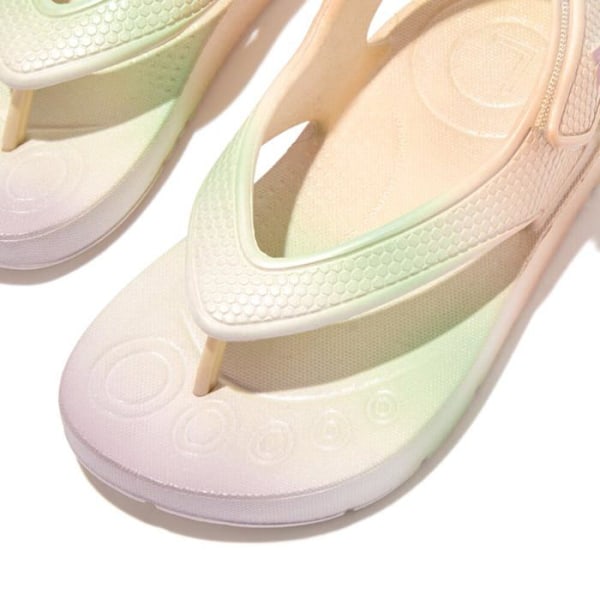 Fitflop - HC7-B18 - Garçon Unisex Barn Iqushion Flip Flops i pärlemor för Barn Flipflops, Urban White Mix, 28 EU