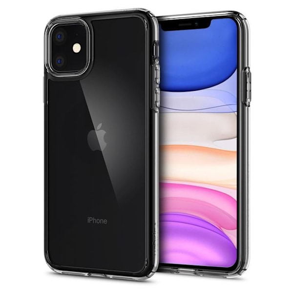 Spigen iPhone 11 Fodral [Ultra Hybrid] stötfångare förstärkt, anti-skrapa, luftkudde - Skydd [Crystal Clear] (076CS27185) transparent