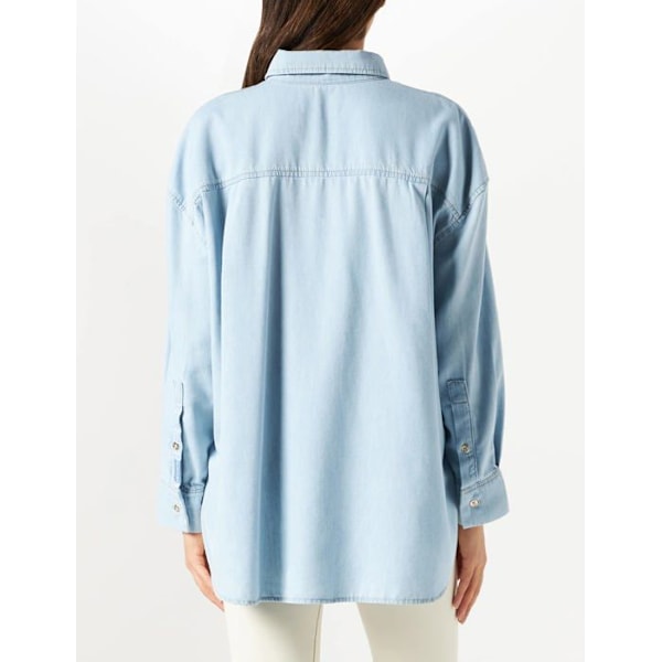 Blus - blus - likett 7 för hela mänskligheten - JSWHB760SL - Damblus Mellanblå M