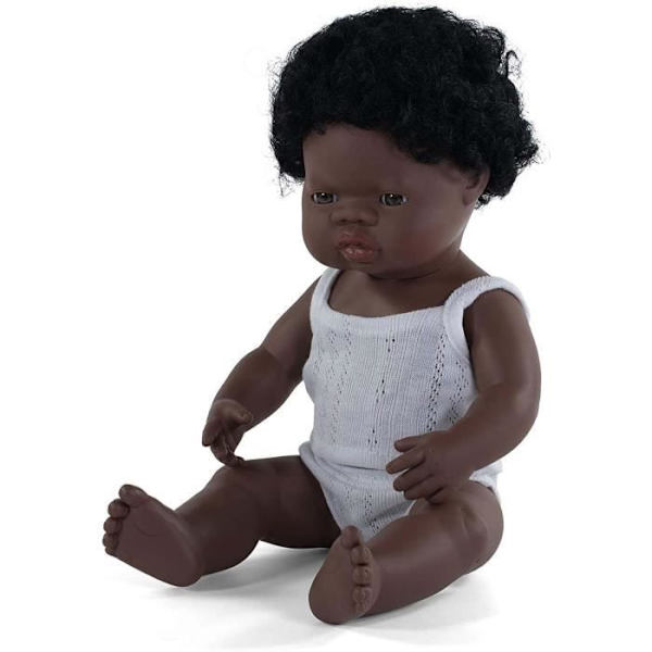 Pojkedocka - 38 cm - afrikansk Flerfärgad
