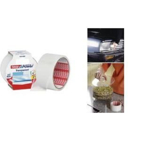 tesa självhäftande tejp extra Power transparent, 48 …