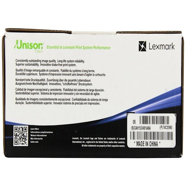 Lexmark tonerkassett - Svart - Laser - Standardkapacitet - 3000 sidor