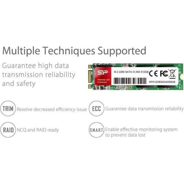M.2 2280 SSD, 512 GB, Value Series 3D TLC NAND, SLC Cache - Max 560/530 Mb/s