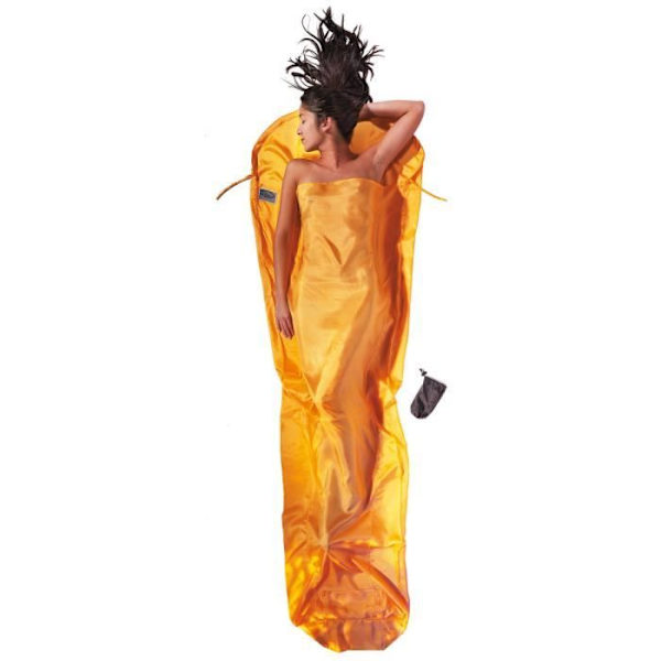 Cocoon - Silk mumie sovsäck lakan - gult