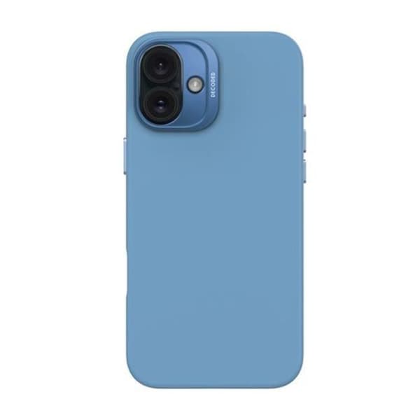 Coque för iPhone 16 Plus Kompatibel med MagSafe Stötsäker och Antimikrobiell Decoded Blå Blå
