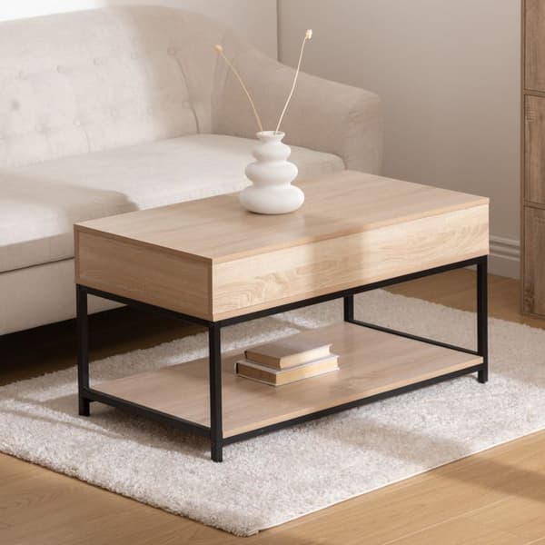 Höj- och sänkbar soffbord Aliaj beige
