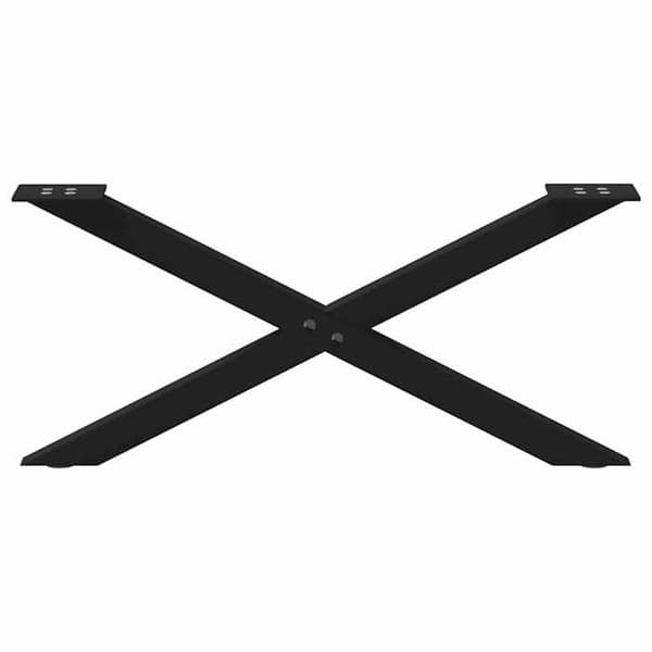 vidaXL Bordben i X-form, 2 stk., sort, 70 x (30-31) cm, stål 4012884