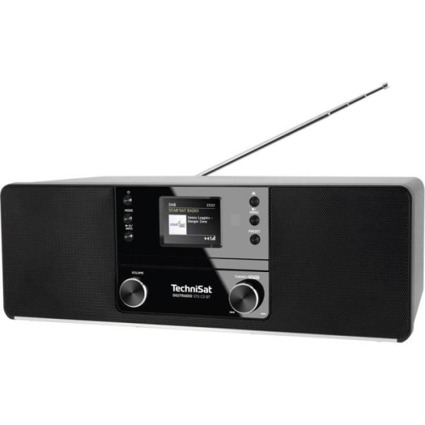 TechniSat DIGITRADIO 370 CD BT Radio CD-spelare DAB+, FM CD svart