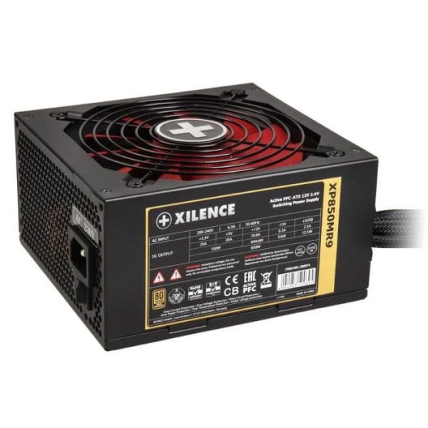 Strömförsörjning - XILENCE - Performance X - 80 Plus Gold - 850 Watt - Semi-modulär