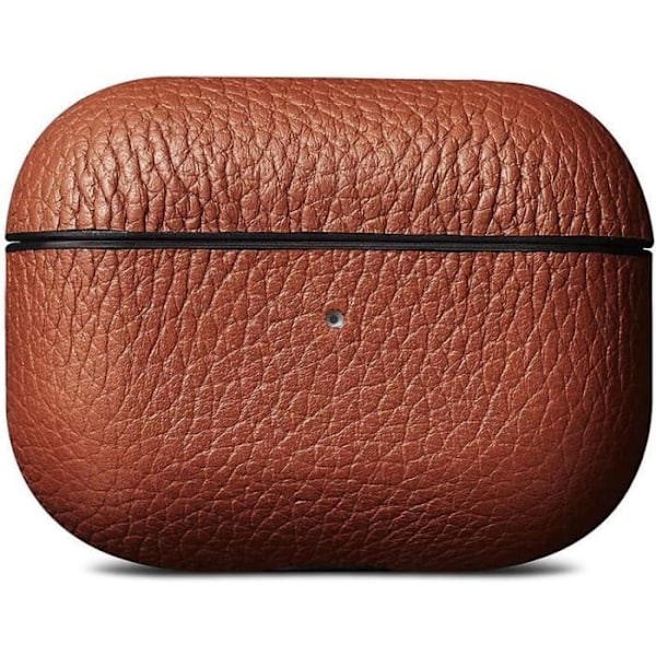 Läderfodral - Woolnut - AirPods Pro - Cognac Brun - Fullnarv - Lätt Brun Cognac