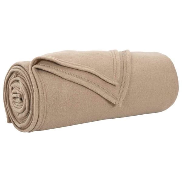 Täckning / pläd - VIDAXL - Fleece - 170 x 130 cm - Kamel - 24-pack Kamel