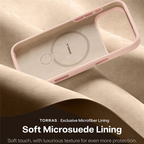 Coque Torras QPRO Silikonserie för iPhone 17 Pro - Rosa Rosa
