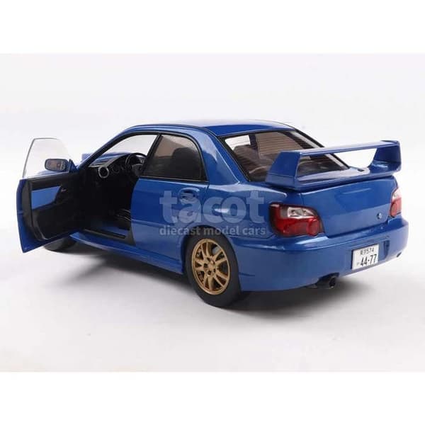 Solid Subaru Impreza WRX STI 2003 Sonic Blue - Miniatyr 1/18 Sonic Blue