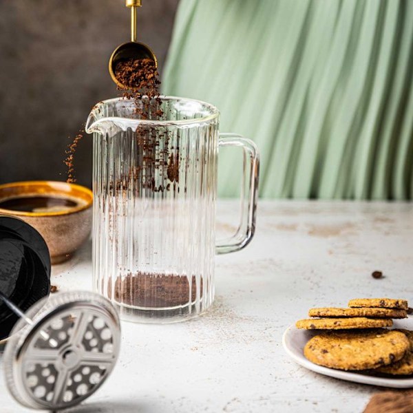 Cafékanna - KLAUSBERG - KB-7760 - 600ml - Borosilikatglas - Dubbelväggig