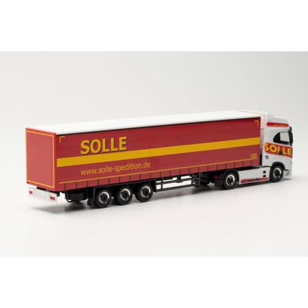 Herpa - 315326 - Iveco S-Way Gardinenplanen-Sattelzug Solle, , Flerfärgad