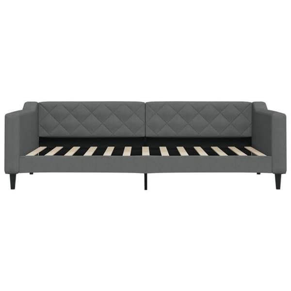 vidaXL Grå sängsoffa 90x200 cm tyg 354162